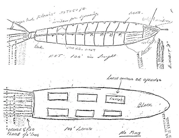 Witness UFO Drawing