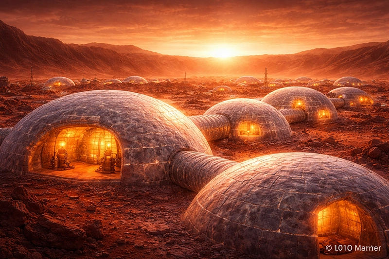 Igloo Community on Mars