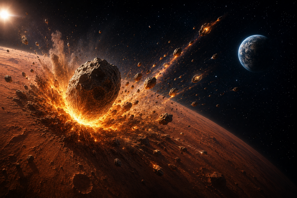 Mars Meteorite Crash