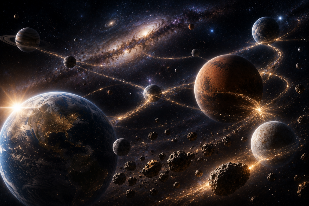 Interconnected worlds